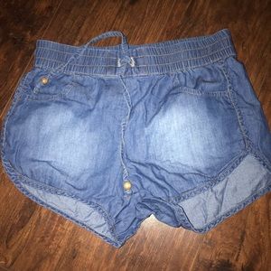 Denim shorts